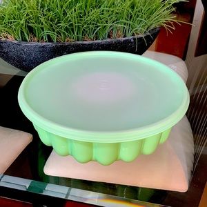 Vintage Tupperware Mint Green Jello Mold 3 piece